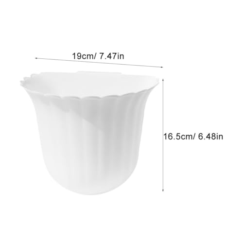 Caneca de basura de cocina colgante blanca de plástico miniatura 2