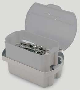 AmeriCan Goods Professional Large 1Gallon Steri-Container Instrument Sterilizer Box Durable Plastic Case with Soaker Tray (Gray)