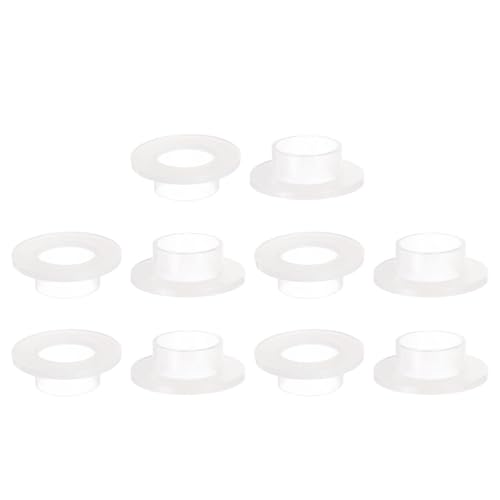Toolparts And Accessories 10pcs Flanged Sleeve Bearings 15mmx17mmx9mm Nylon Bushings White (#CN#130824-03651)