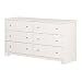 South Shore Vito Collection 6-Drawer Double Dresser, Pure White