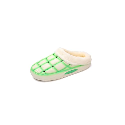 Pantoufles pour hommes en coton grande taille chaussons maison hiver antidérapants