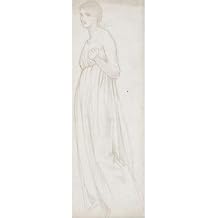 ArtDirect Study of a female figure Unframed Art Print Giclee Poster by Joseph Edward Southall - Ready for Framing with Customization Sizes 3x10, 5x14, 7x20, 12x36, 16x48 and 20x60 inches