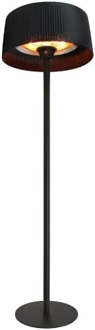 FAVEX Parasol chauffant électrique Sirmione Noir- Extérieur – vue 2