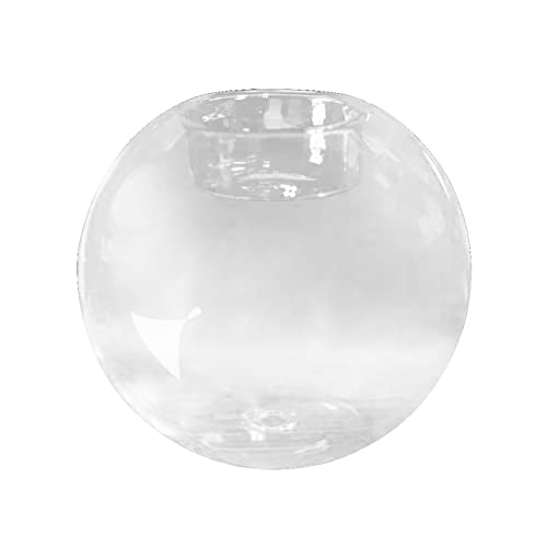 Wedding Candlestick Transparent Round Glass Holder for Home Dining Table Party Christmas Decorations