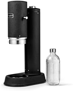 Aarke Carbonator Pro, Sparkling Water Maker with Glass Bottle, Matte Black Finish