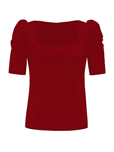 Image of Shasmi Women's Polyester Solid Slim Fit T-Shirt