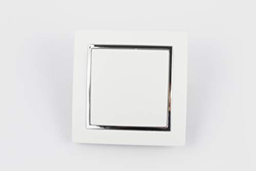 Interruptor de pared, interruptores conmutadores individuales, color blanco Cover
