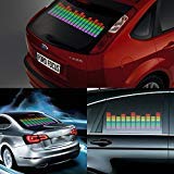 DIYAH Auto Sound Music Beat Activated Car Stickers Equalizer Glow LED Light Audio Voice Rhythm Lamp 45cm X 11cm / 18in X 4.5in (Multi Color)