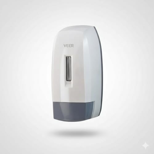 Image of Veer ABS Liquid Soap Dispenser Wall Mounted for Bathroom & Wash Basin (600 ml) | Handwash Bottle Holder, Shampoo & Sanitizer Dispenser for Kitchen, Toilet & Shower Use-Liquid Soap Dispenser (Vienna)