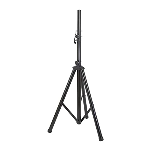 Image of Gemini Sound ST-Pack Heavy Duty Professional Audio Universal DJ Fold-Out Telescoping Tripod Steel Speaker Stands (Set of 2), Up to 80 inch Inches Tall, 200lb Weight Capacity with Carry Bag Included,Black