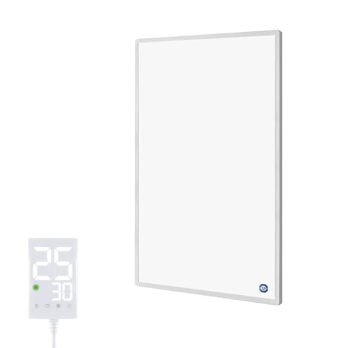 Behaglich Infrarotheizung 1000 Watt mit Touch-Thermostat - Energiesparende Infrarot Wandheizung für 15-25 m² - Elektroheizung mit Überhitzungsschutz - TÜV & 10 Jahre Garantie Behaglich Infrarotheizung 1000 Watt mit Touch-Thermostat - Energiesparende Infrarot Wandheizung für 15-25 m² - Elektroheizung mit Überhitzungsschutz - TÜV & 10 Jahre Garantie