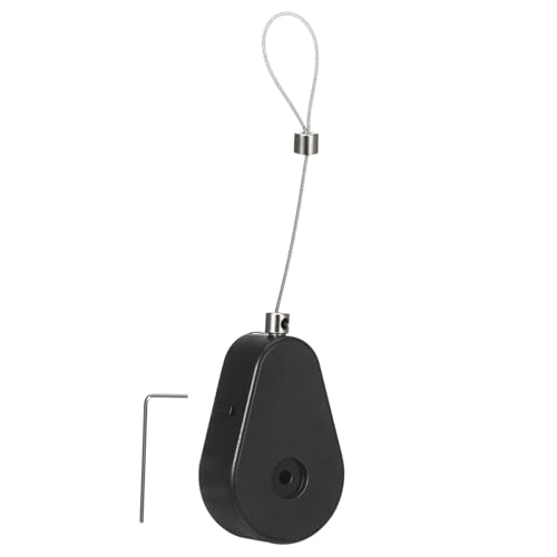 STOBAZA Retractable Cable Tether Lock Telescopic Steel Cable Anti-theft Wire Box for Tv Remote Leash