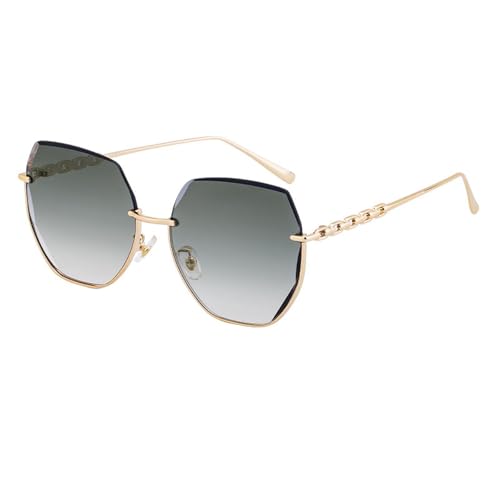 Lunettes de soleil demi-monture femme protection UV style rétro chic