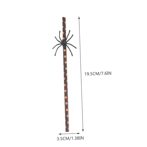 Nolitoy Pitillos de Papel para Halloween 40pcs miniatura 2