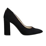 Nine West Women's Astoria9x9 Pump, Black Suede, 8