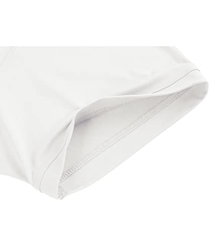 V Valanch Summer Shirts For Men Short Sleeve Moisture Wicking Polo Shirt Casual Print Shirt,White,M #TOP3