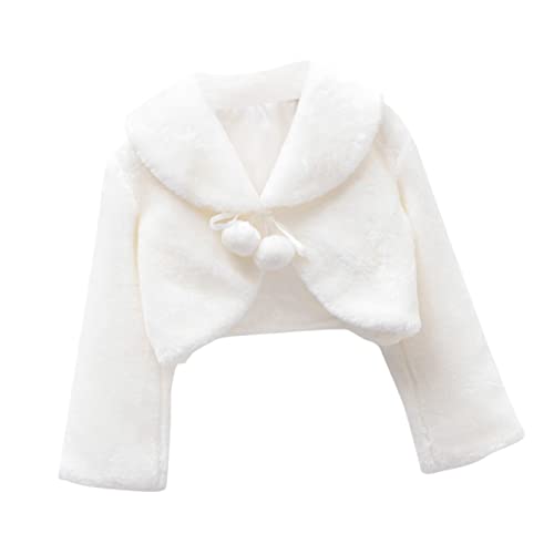 Capa para con flores chal de peluche suave y cálido contra el frío en niñas pequeñas