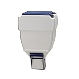 Coastal Pet Bergan Wall-Mounted Food Dispenser - Dog, Cat, Rabbit and Other Pet Food Storage Container - Beige/Navy - 40 lbs