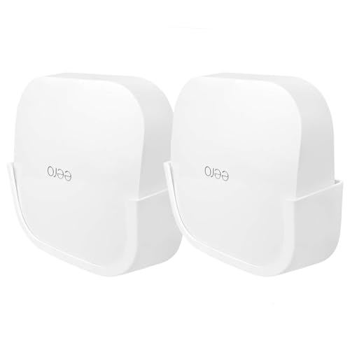 2Pcs Screwless Wall Mount Bracket for Eero Pro 6 WiFi VHB Stick On Holder Strong Adhesive Holder No Tools No Drilling No Hole