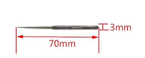 10 Puntas de Diamante Cono Largo 1/8" Para Herramientas miniatura 2