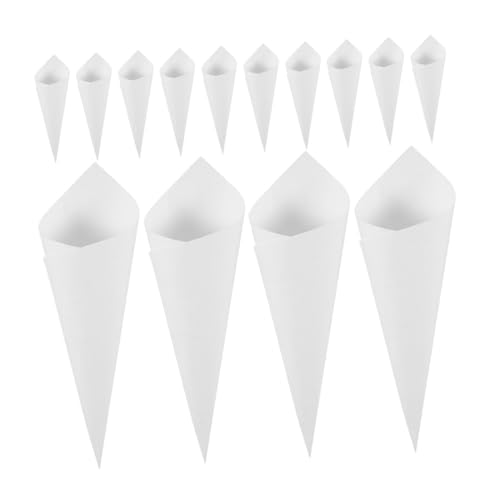 Beaupretty 60 Conos de Papel Kraft para Pétalos y Confeti, 60 Unidades, Color Natural, Ideales para Bodas y Fiestas, Portaconos de Confeti Reutilizables para Decorar Eventos y Sorpresas
