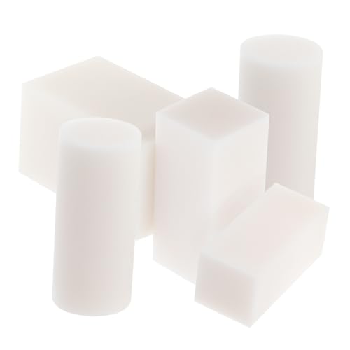 Housoutil Handmade Carving Rubber Blocks 5pcs Linoleum Blocks Carve for DIY Stamps