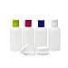 Produktbild navig8 by korbond 6-teilige Reiseflasche 2 x 100ml Flaschen, 1x 90ml Squeeze-Flasche ,2 x 15ml Wannen und 1 Tragetasche, ideal für Shampoo, Conditioner