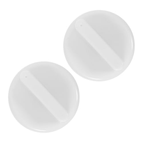 ULTECHNOVO 2 Piezas control térmico reemplazo perilla del termostato perilla de control de temperatura perilla de dial de repuesto termostato de control de temperatura AbS blanco