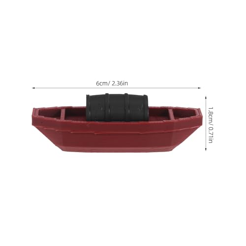 Mini barcos náuticos NUOBESTY y figuras de plástico para decoración de macetas 4