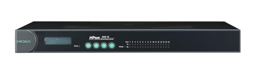 Image of MOXA NPort 5650-16 - 16 Ports Rackmount Serial Device Server, 10 /100 Ethernet, RS-232 /422 /485, RJ-45 8pin, 15KV ESD
