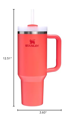 Stanley Quencher H2.0 40oz Tumbler in Hot Coral — view 12
