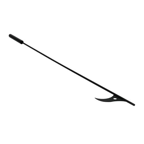 PERSELOSO Tisonnier De Cheminée Acier Robuste Manche Long Ergonomique Outil De Feu Stable Et Confortable Pour Poêle Intérieur Et Extérieur Accessoires Indispensables Pour Feu De Camp