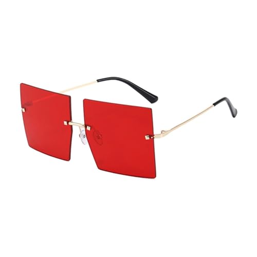 Lunettes de soleil surdimensionnées sans monture finitions épurées et design minimaliste