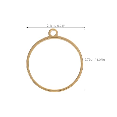 Pendentifs ronds pour moulage de résine sans risque de fuite