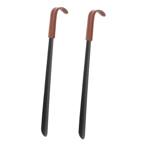 Chausse-pied long poignée ergonomique en acier inoxydable pour personnes âgées
