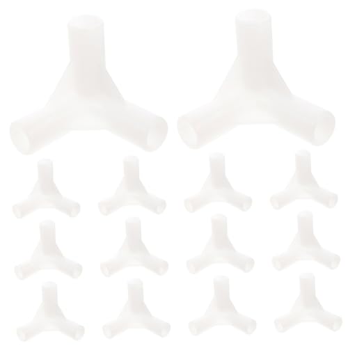 TOGEVAL 24pièces Connecteurs De Tente Voies PP pour Pavillon De Jardin Raccords Légers Et Résistants à Usure pour Structure De Tente Et Serre Accessoires Camping Polyvalents