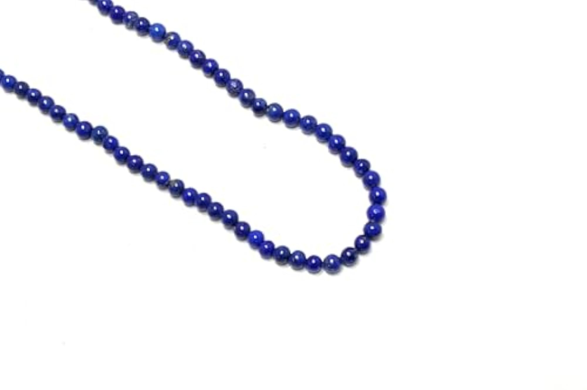 Women's Natural Lapis Lazuli Gemstone Beaded Necklace, Gift