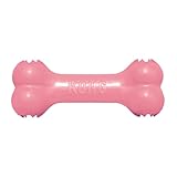 KONG Puppy Goodie Bone - Stuffable Natural Rubber Chew Toy for Small Dogs & Teething Puppies - Pink