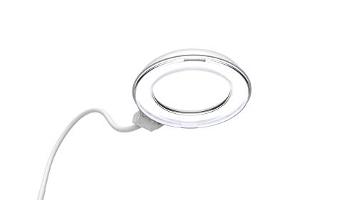 Mighty Bright The Original Rechargeable Led Floor Light And Magnifier Lamp, 59 Color-Adjustable Leds, Warm Eye-Care Light To Bright-White Light, 5” 2X Magnifier, 5X Bifocal, Extra Bright And Dimmable #TOP4