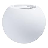 Paco Home Wandleuchte LED Innen Wandlampe Flur Lampe Rund Indirektes Licht Up Down Effekt G9 Gemütliche Atmosphäre, Leuchtmittel: ohne Leuchtmittel, Farbe: Gips-Weiß Übersteichbar