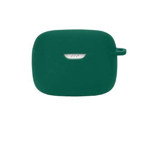 BoerHang Hoesje compatibel met JBL Tune 245NC TWS, siliconen schokbestendige beschermhoes [LED aan de voorkant] Compatibel met JBL Tune 245NC TWS. Donkergroen