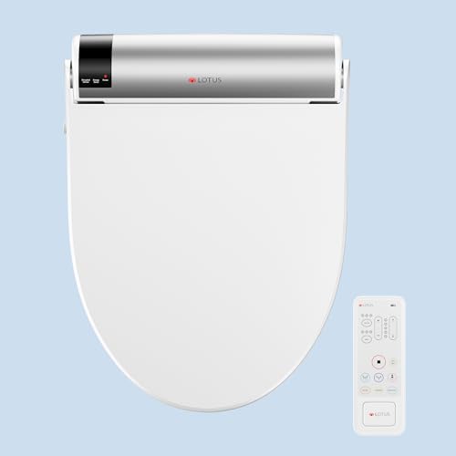 Lotus Bidet Seat ATS-2000 Elongated, Premier Class, Purestream Function(Constipation Relief) Heated Seat With Wireless Remote Control, Unlimited Warm Water, Warm Air Dryer, Made in Korea