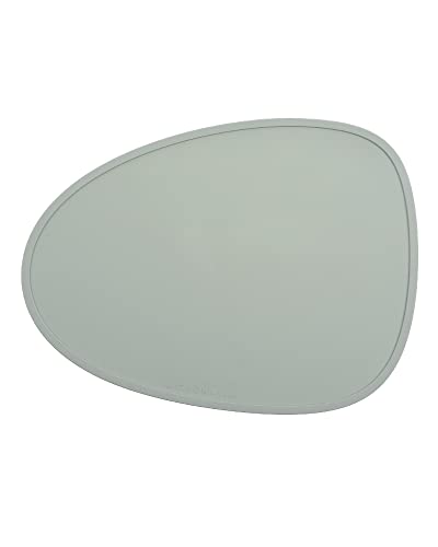 Willow + Sim Silicone Placemat For Kids - Travel Placemats For Toddlers, Non Slip Silicon Mat For Baby Eating, Best Kids Placemats For Dining Table Spills & Mess, Round, Nonslip, Safe & Easy To Clean #TOP3