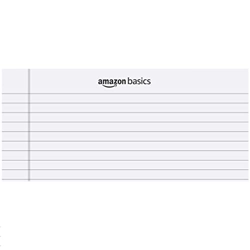 Image of Amazon Basics Legal /Wide Ruled 8-1 /2 by 11-3 /4 Legal Pad, White, 600 Count (12 Pack of 50 Sheets)