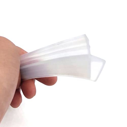 RV Douche coulissante coulissante porte d'étanchéité Pièces de bord en plastique bordure de la porte étanche porte en bas en caoutchouc for vidange de douche de douche Joint de fond 3/8 pouce verre ve Cover