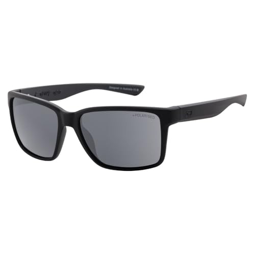 Image of Dirty Dog YOLO Unisex Sunglasses - Satin Black/Polarized Grey Lens 53762