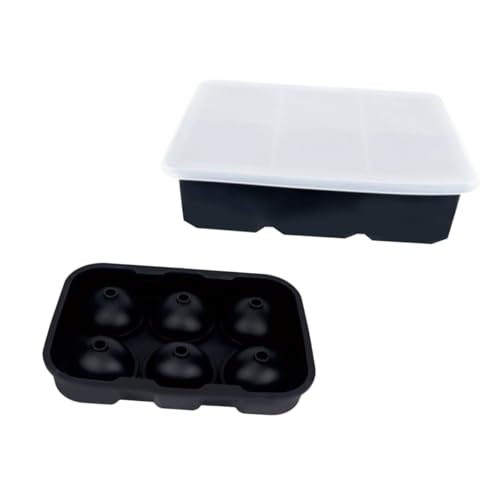 Moldes de silicona para hielo con compartimentos y tapa, 2 piezas miniatura 1