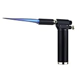 TUVovosd Multifunktionales Retro-Butanfeuerzeug Aus Metall, Nachfüllbares Gasfeuerzeug, Winddicht, Einstellbare Flamme, Geeignet Für Camping(Black)