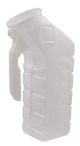 Healthstar Odor Shield Male Urinal 32 oz - 2 Pack | Spill-Resistant with Mess-Free Tight Seal Lid (2 Pack)