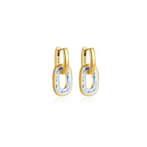 Paperclip Link Chain Earrings Convertible Link Earrings for Women Drop